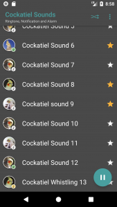 اسکرین شات برنامه Appp.io - Cockatiel Sounds 3