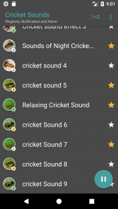 اسکرین شات برنامه Appp.io - Crickets Sounds 3