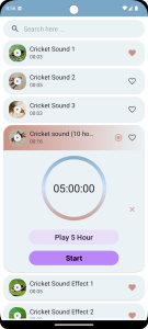 اسکرین شات برنامه Crickets Sounds 6