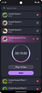 اسکرین شات 3 برنامه Crickets Sounds