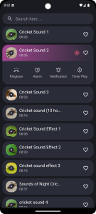 اسکرین شات برنامه Crickets Sounds 2