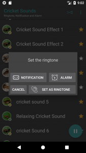 اسکرین شات برنامه Appp.io - Crickets Sounds 4