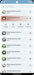 اسکرین شات 5 برنامه Guinea Fowl Sounds & Calls