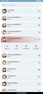 اسکرین شات 5 برنامه Lion Sounds
