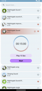 اسکرین شات برنامه Nightingale Bird Sounds 5