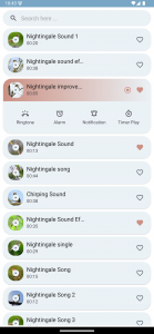 اسکرین شات 4 برنامه Nightingale Bird Sounds