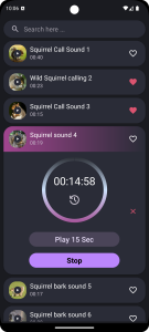 اسکرین شات برنامه Squirrel Sounds 3