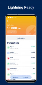 اسکرین شات 2 برنامه BlueWallet Bitcoin Wallet