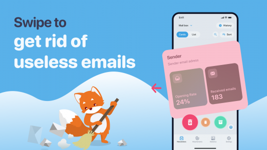 اسکرین شات 2 برنامه Cleanfox - Mail & Spam Cleaner