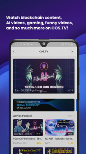 اسکرین شات برنامه COS.TV - Web3 Content Platform 1