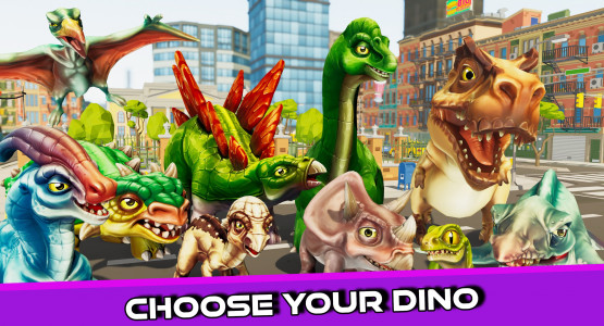 اسکرین شات بازی Dinosaur.io Jurassic Battle 3