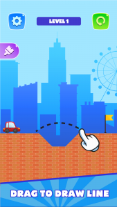 اسکرین شات 1 بازی Draw Bridge Puzzle