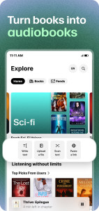اسکرین شات 2 برنامه ElevenReader - Voice Reader