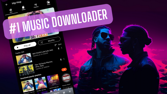 اسکرین شات 1 برنامه Music Downloader