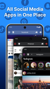 اسکرین شات 1 برنامه Friendly Social Browser