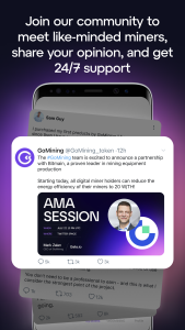 اسکرین شات 7 برنامه GoMining - Coin Mining App