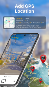 اسکرین شات 1 برنامه GPS Photo Stamp Camera Map