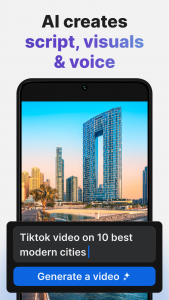 اسکرین شات برنامه invideo AI: Video Generator 1