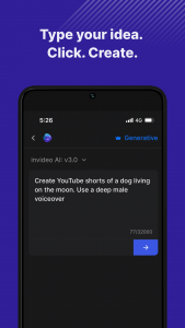 اسکرین شات برنامه invideo AI: Video Generator 2