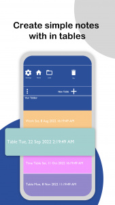 اسکرین شات برنامه Table Maker - Easy Table Notes 1