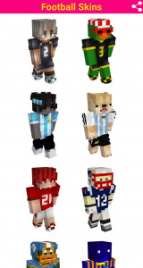 اسکرین شات برنامه Football Skins For Minecraft 1