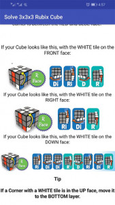 اسکرین شات برنامه How To Solve a Rubix Cube 3×3×3 Step By Step 4