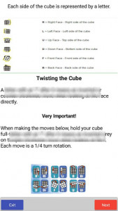 اسکرین شات برنامه How To Solve a Rubix Cube 3×3×3 Step By Step 2