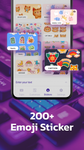 اسکرین شات 4 برنامه LED Neon Keyboard Theme Maker