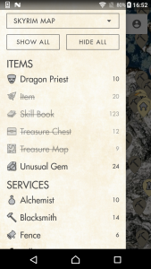 اسکرین شات 2 برنامه MapGenie: Skyrim Map