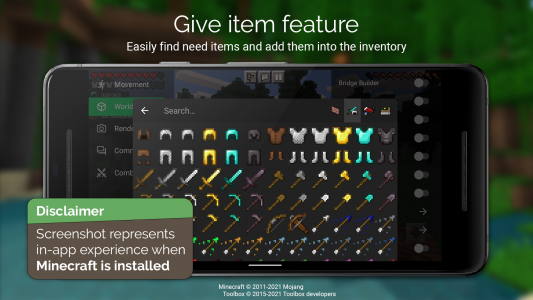 اسکرین شات برنامه Toolbox for Minecraft: PE 3