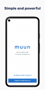 اسکرین شات 1 برنامه Muun: Bitcoin Lightning Wallet