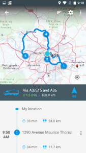 اسکرین شات برنامه NavMeTo GPS Truck Navigation 5