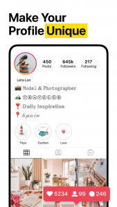 اسکرین شات 3 برنامه Fonts for Instagram, Keyboards