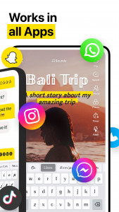 اسکرین شات 2 برنامه Fonts for Instagram, Keyboards
