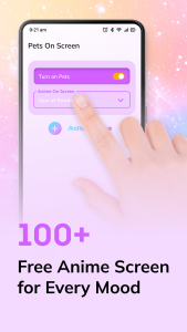 اسکرین شات 1 برنامه Pets On Phone Screen