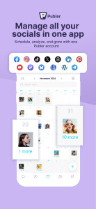 اسکرین شات 2 برنامه Publer: Social Media Tools