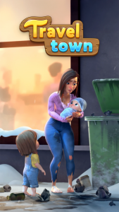 اسکرین شات 1 بازی Travel Town - Merge Adventure