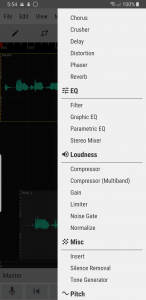 اسکرین شات 5 برنامه WaveEditor Record & Edit Audio