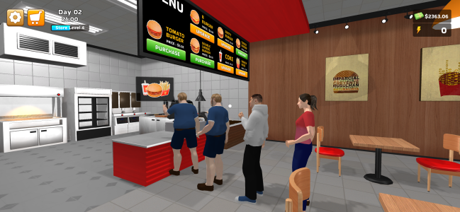 اسکرین شات 2 بازی Burger Simulator!