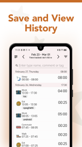 اسکرین شات 5 برنامه aTimeLogger Pro: Hours Tracker