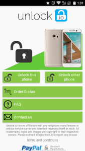 اسکرین شات برنامه SIM Unlock for HTC phones 1