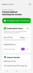 اسکرین شات برنامه Spatial Touch™ 1