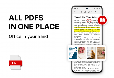 اسکرین شات برنامه PDF Reader: PDF Viewer, Editor 1