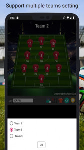 اسکرین شات برنامه Lineup zone - Soccer Lineup 3
