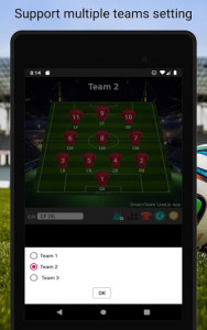 اسکرین شات برنامه Lineup zone - Soccer Lineup 6