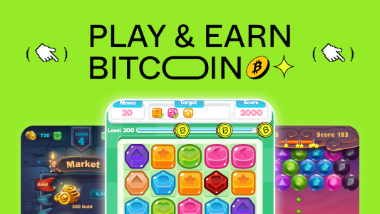 اسکرین شات برنامه ZBD: Bitcoin, Games, Rewards 1