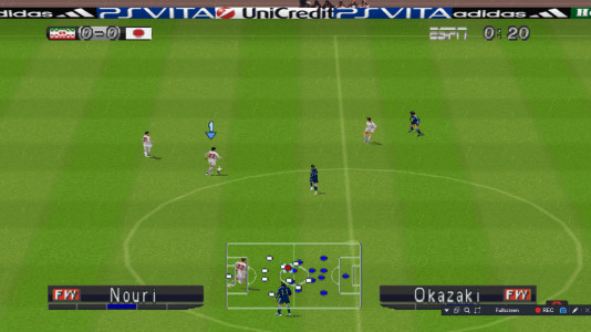 اسکرین شات بازی فوتبال PES 2013 (لیگ جهانی) 2