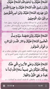 اسکرین شات 3 برنامه زیارت عاشورا صوتی و متنی