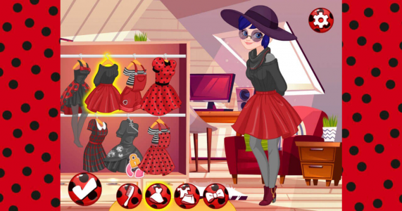 اسکرین شات بازی بازی انتخاب لباس دختر کفشدوزکی 3