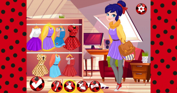 اسکرین شات بازی بازی انتخاب لباس دختر کفشدوزکی 4